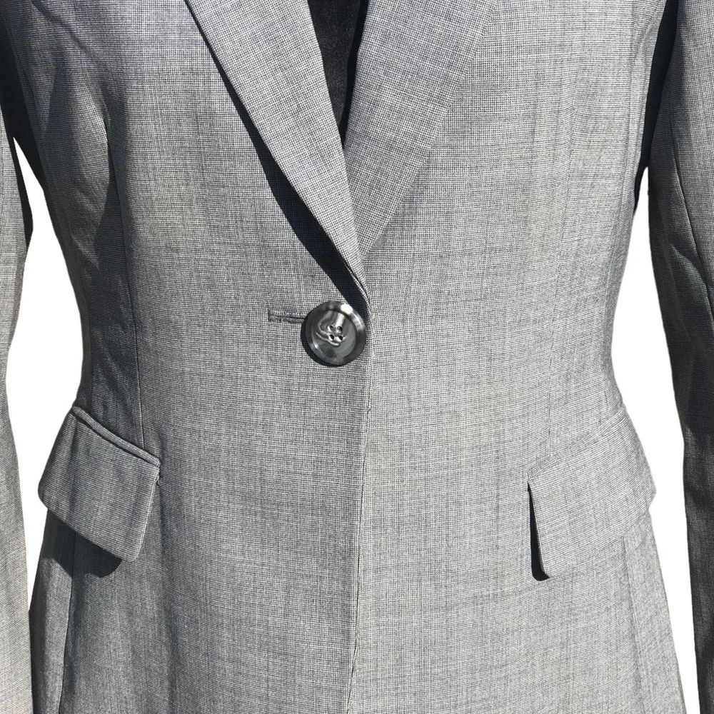 Alex Maria Pale Gray Career Blazer size 6 - Picture 2 of 10